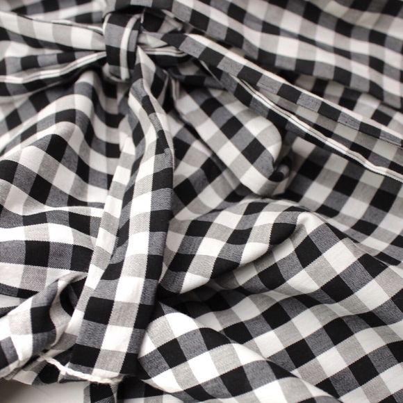 NWT Express Gingham Off the Shoulder Top 10P - Picture 7 of 8